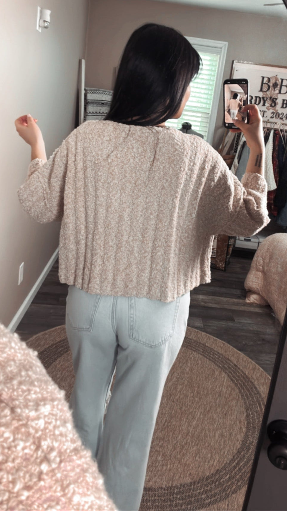 Making Me Blush Sweater, back