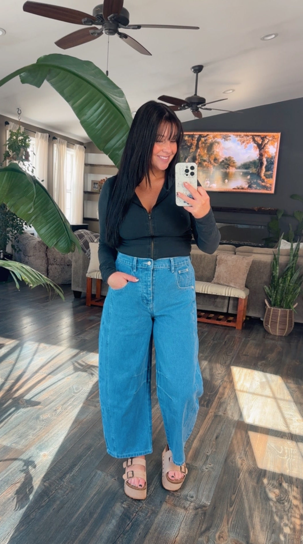 Ledger Barrel Jeans
