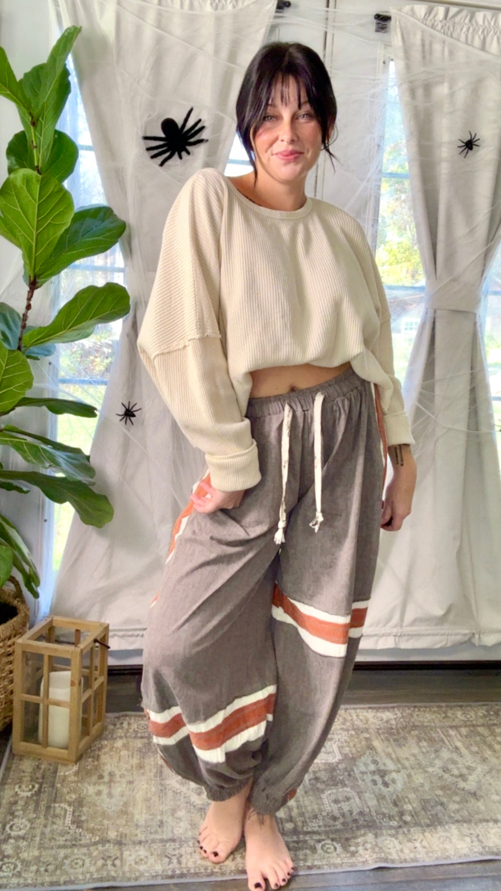 Toffee Haze Joggers Charcoal