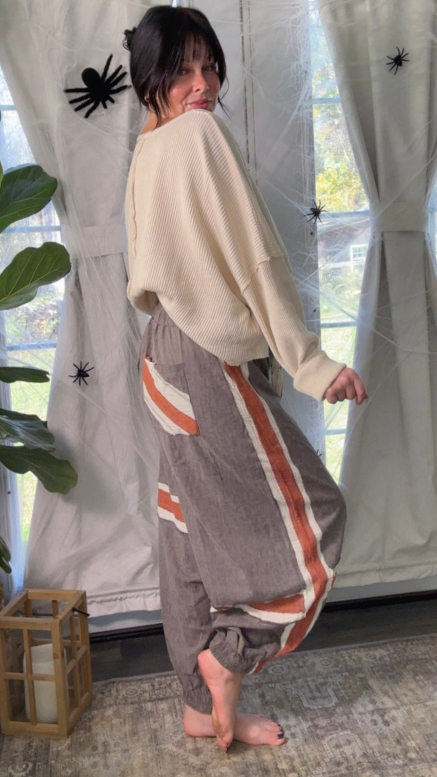 Toffee Haze Joggers Charcoal