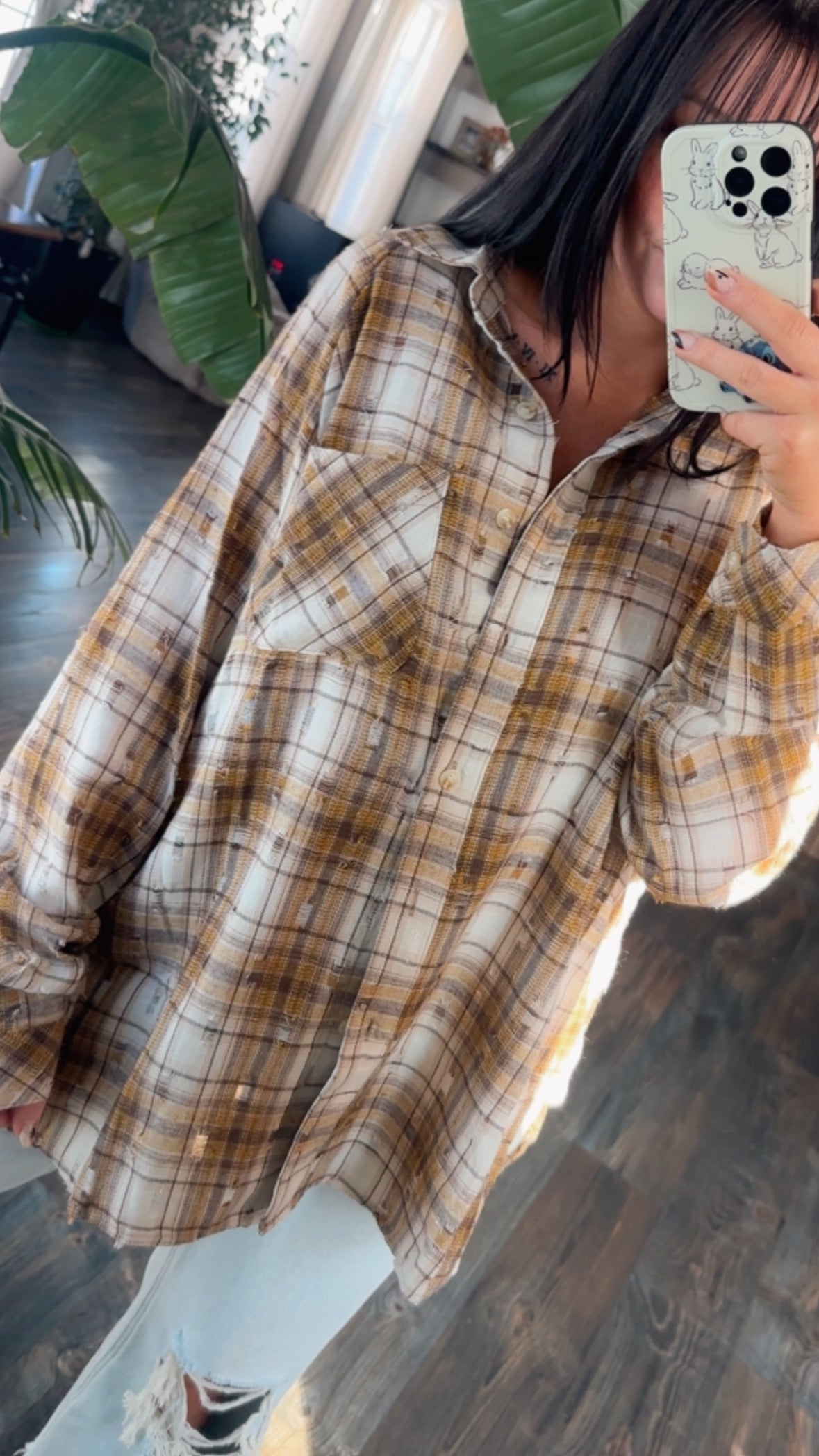 Cinnamon Spice Button Up