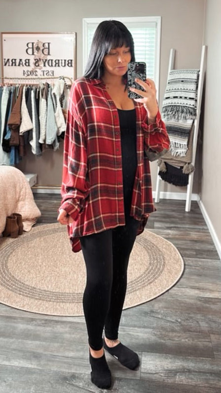 Camp Fire Nights Flannel, front