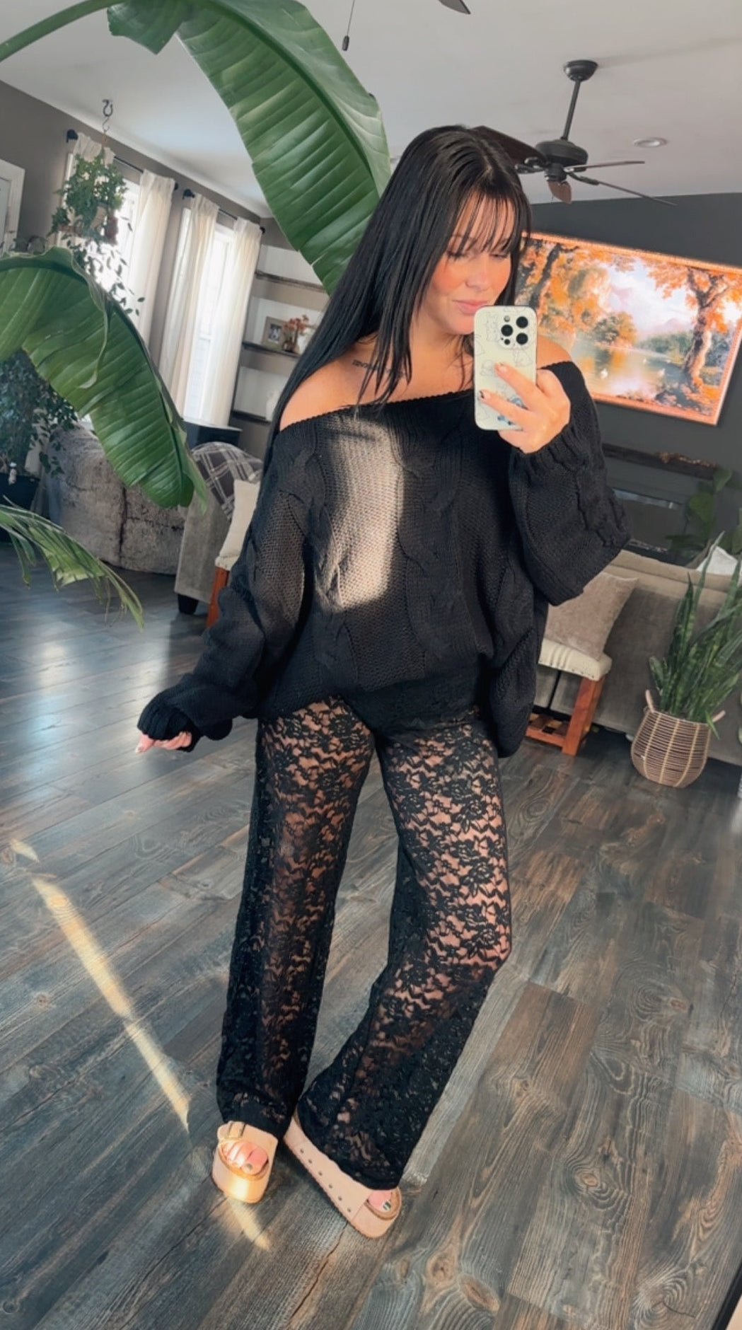 Statement Lace Pants