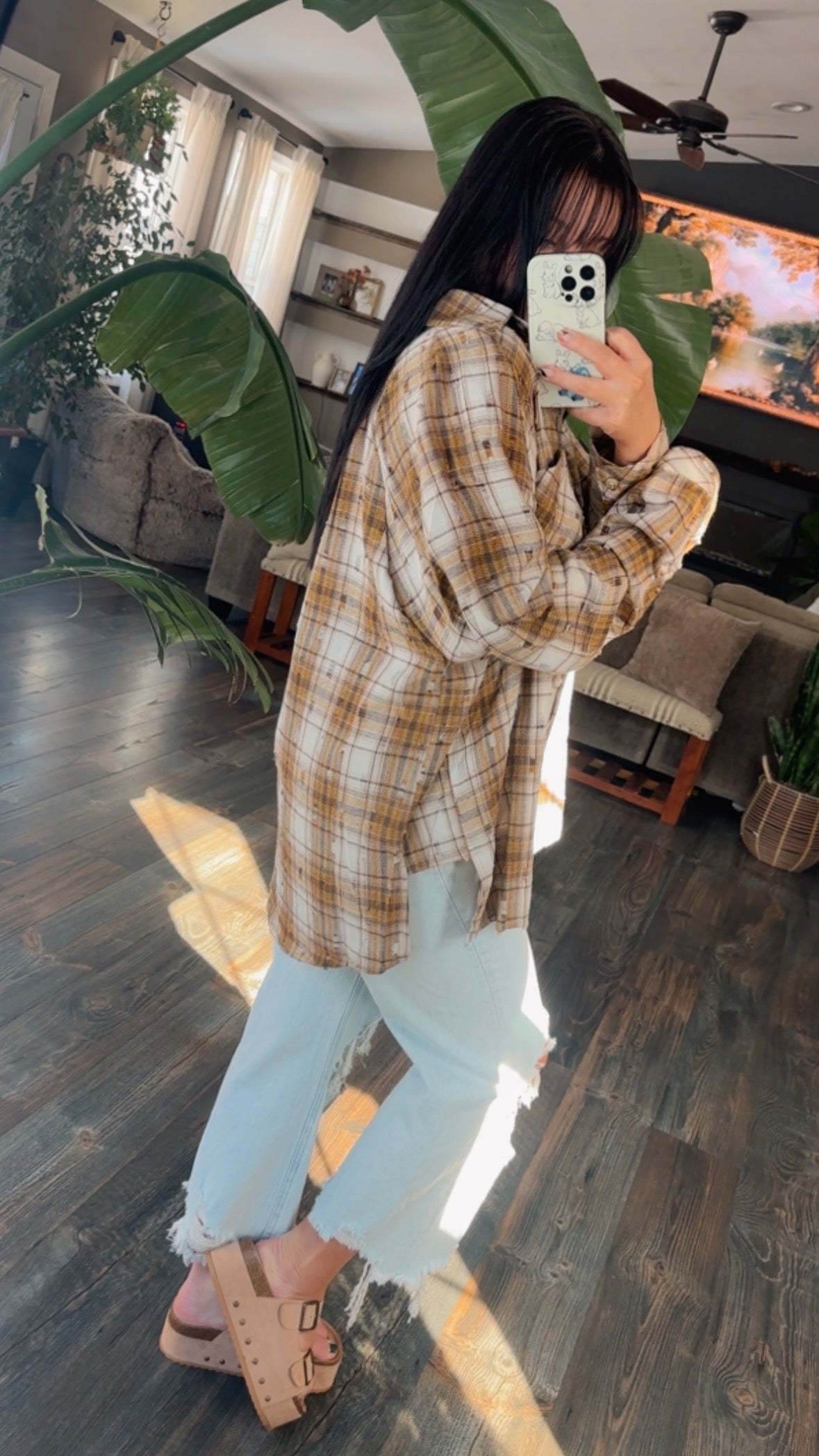 Cinnamon Spice Button Up