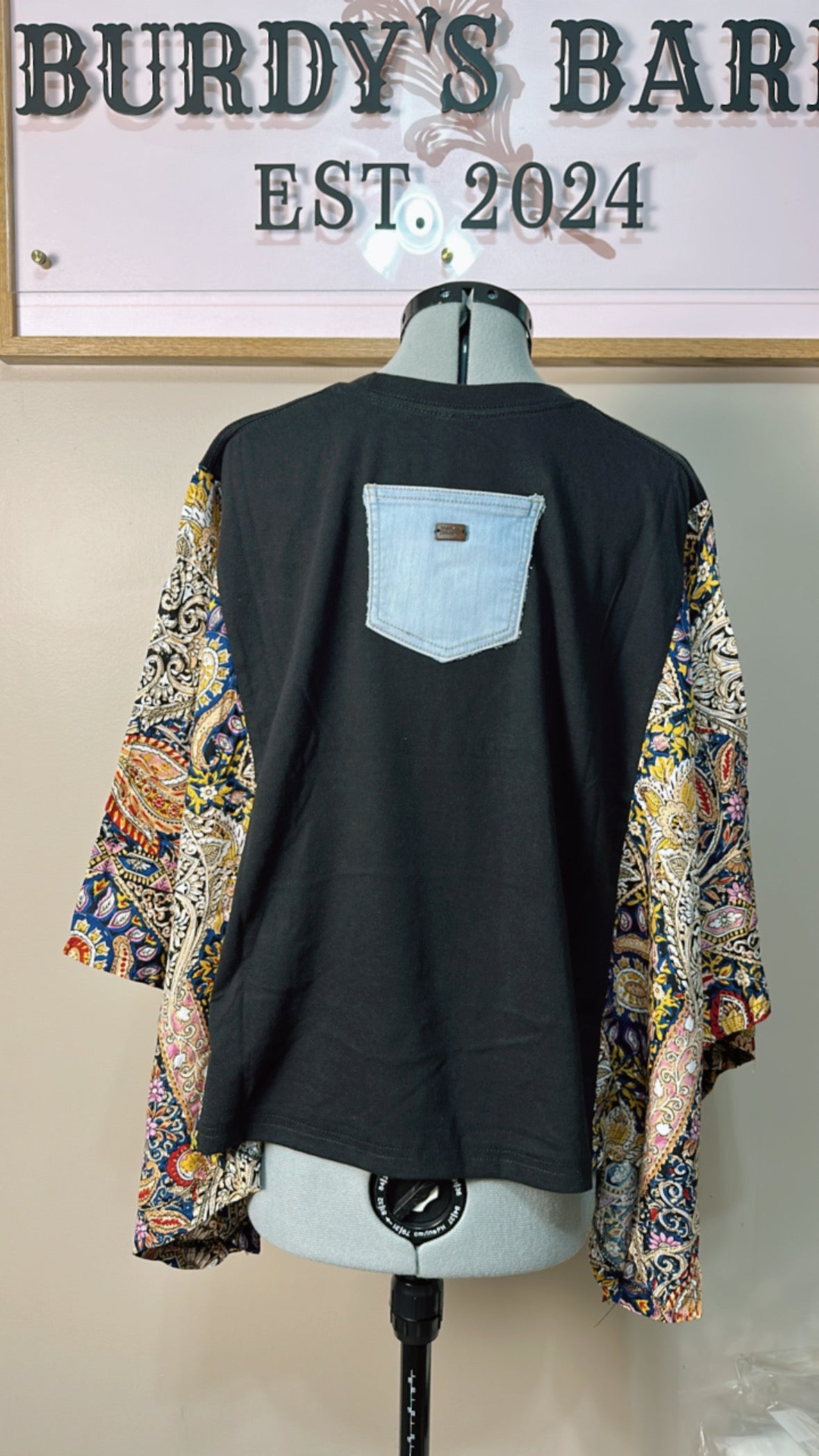 Rolling Stones Mix & Match Tee Black Floral