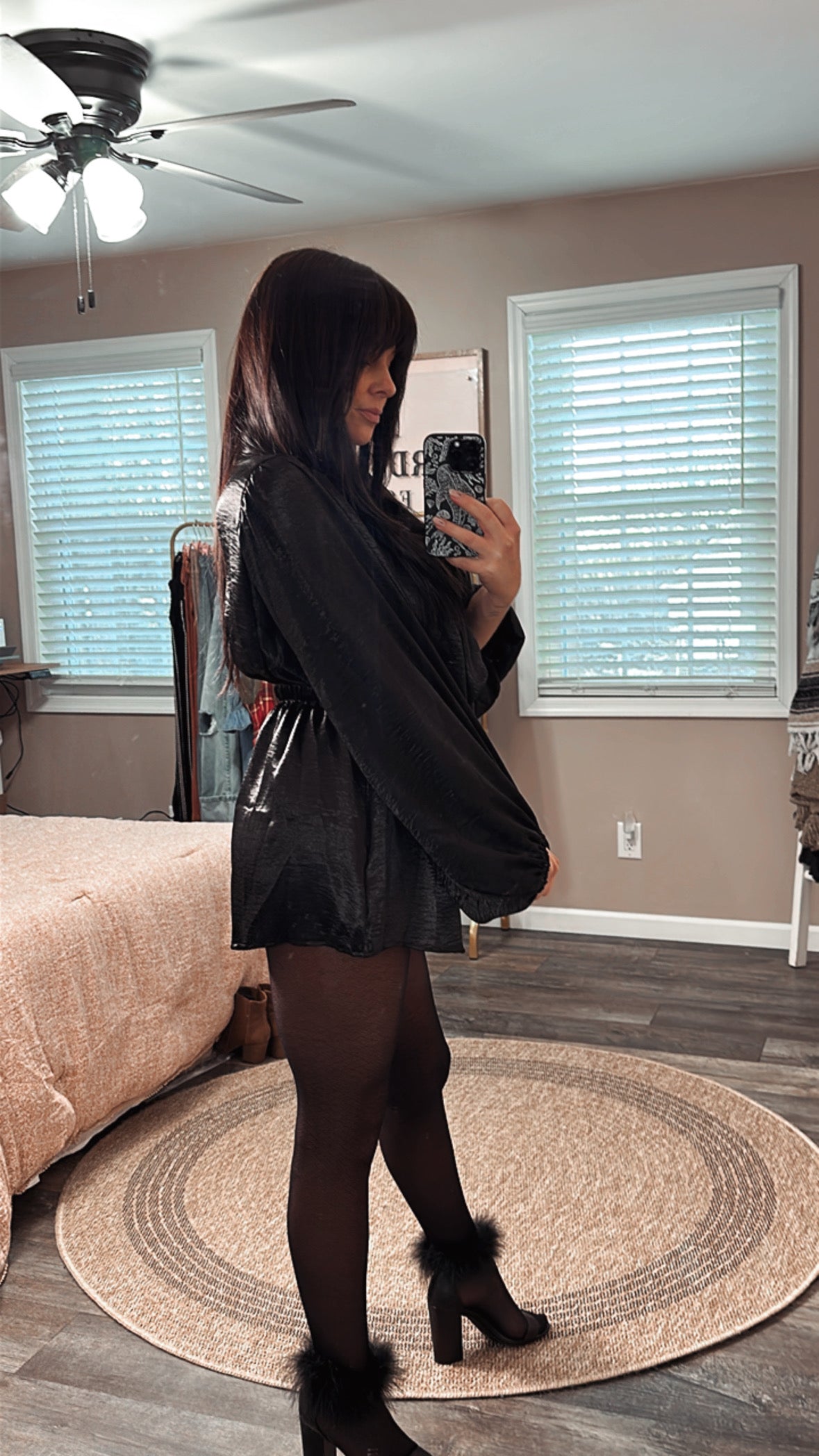 Date Night Satin Romper, side