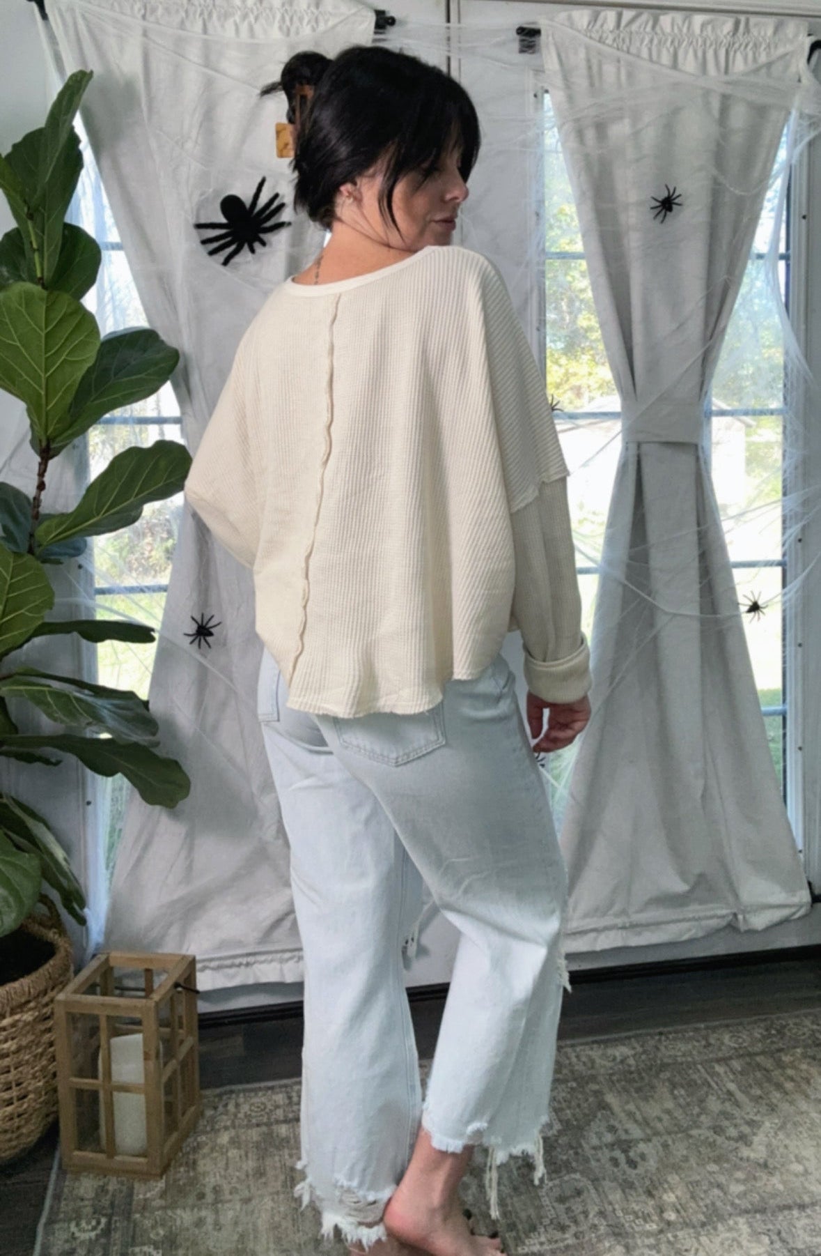 Crisp Air Waffle Knit Top