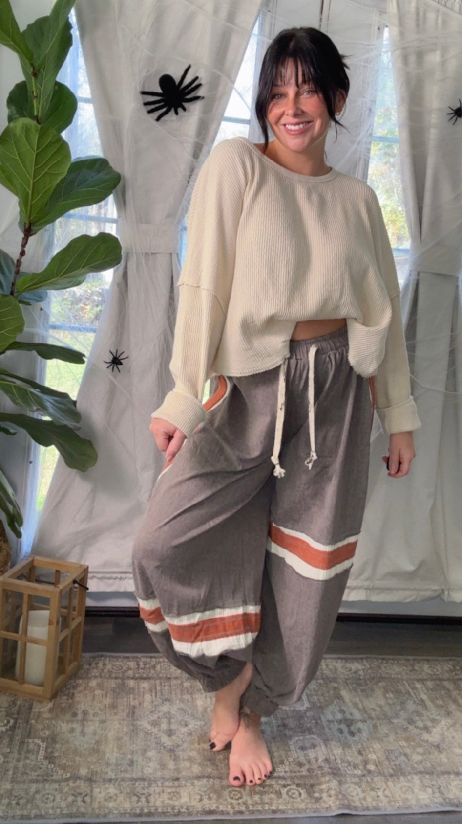 Toffee Haze Joggers Charcoal