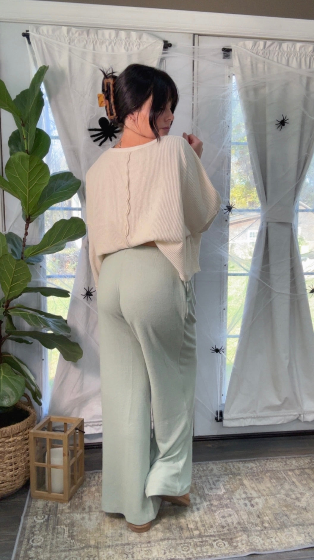 Fall Nights Lounge Pants Sage Green