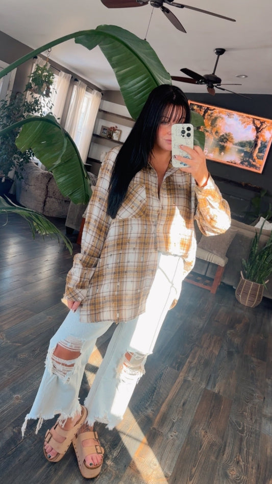 Cinnamon Spice Button Up