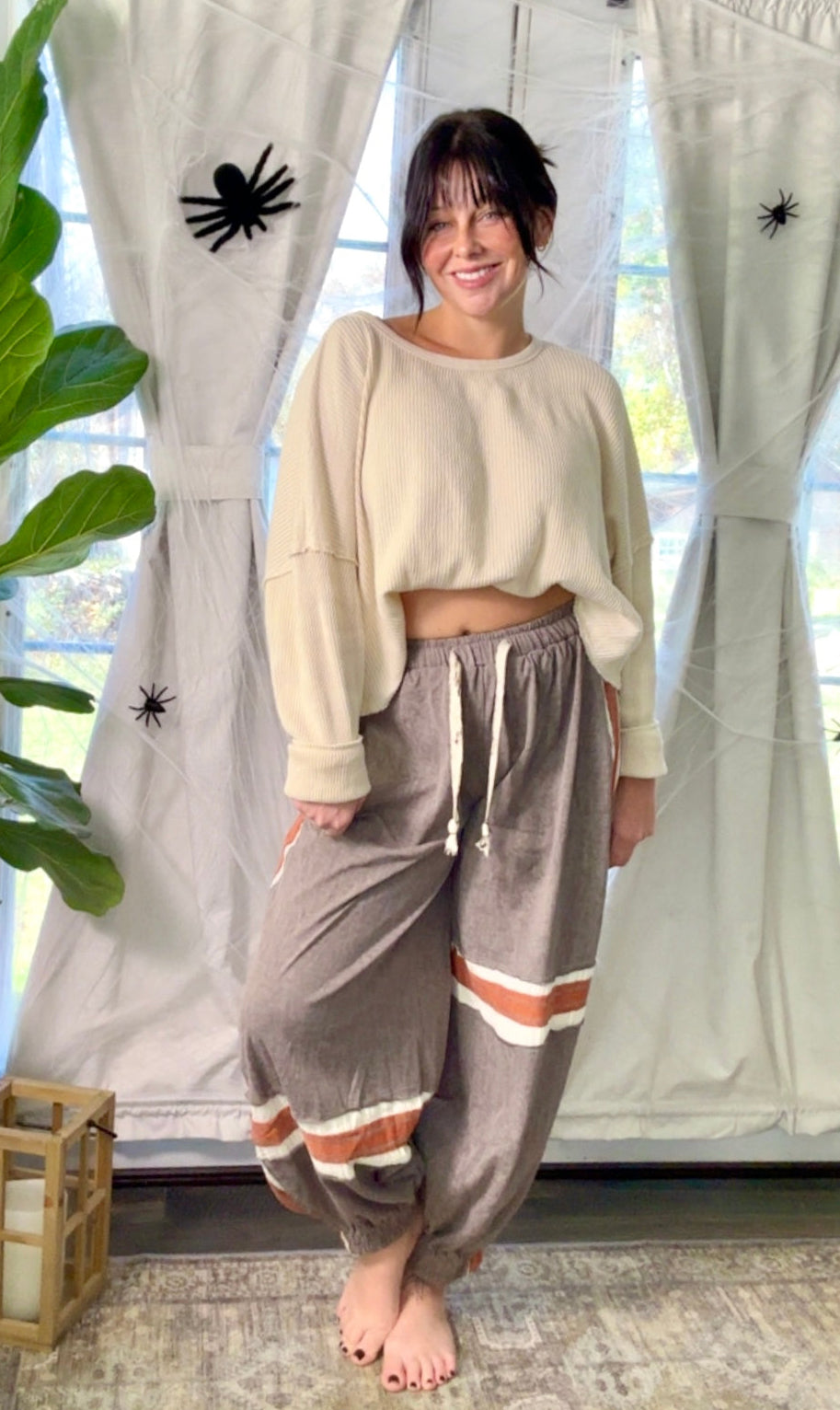 Toffee Haze Joggers Charcoal