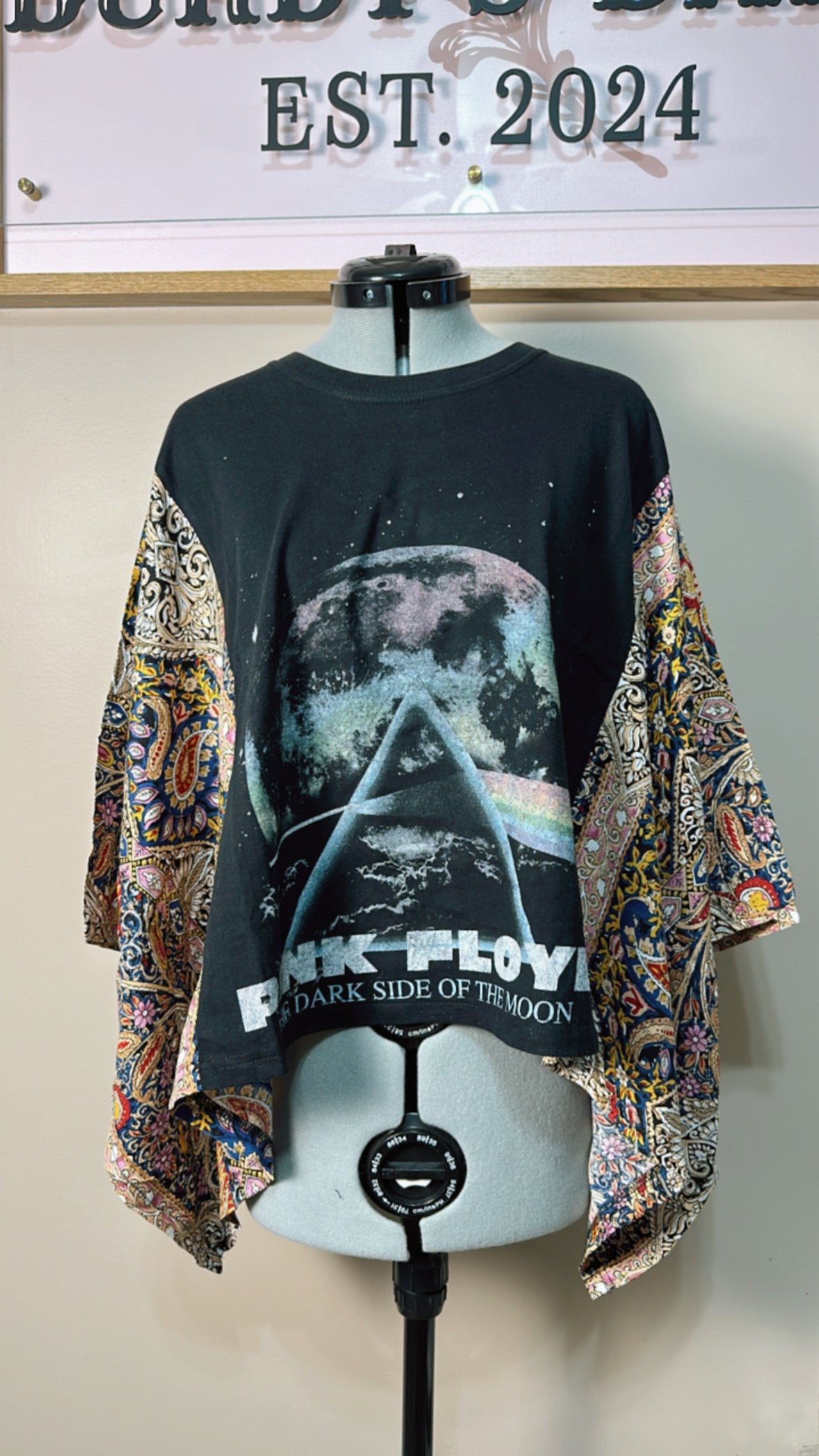 Pink Floyd Mix & Match Tee Black Floral