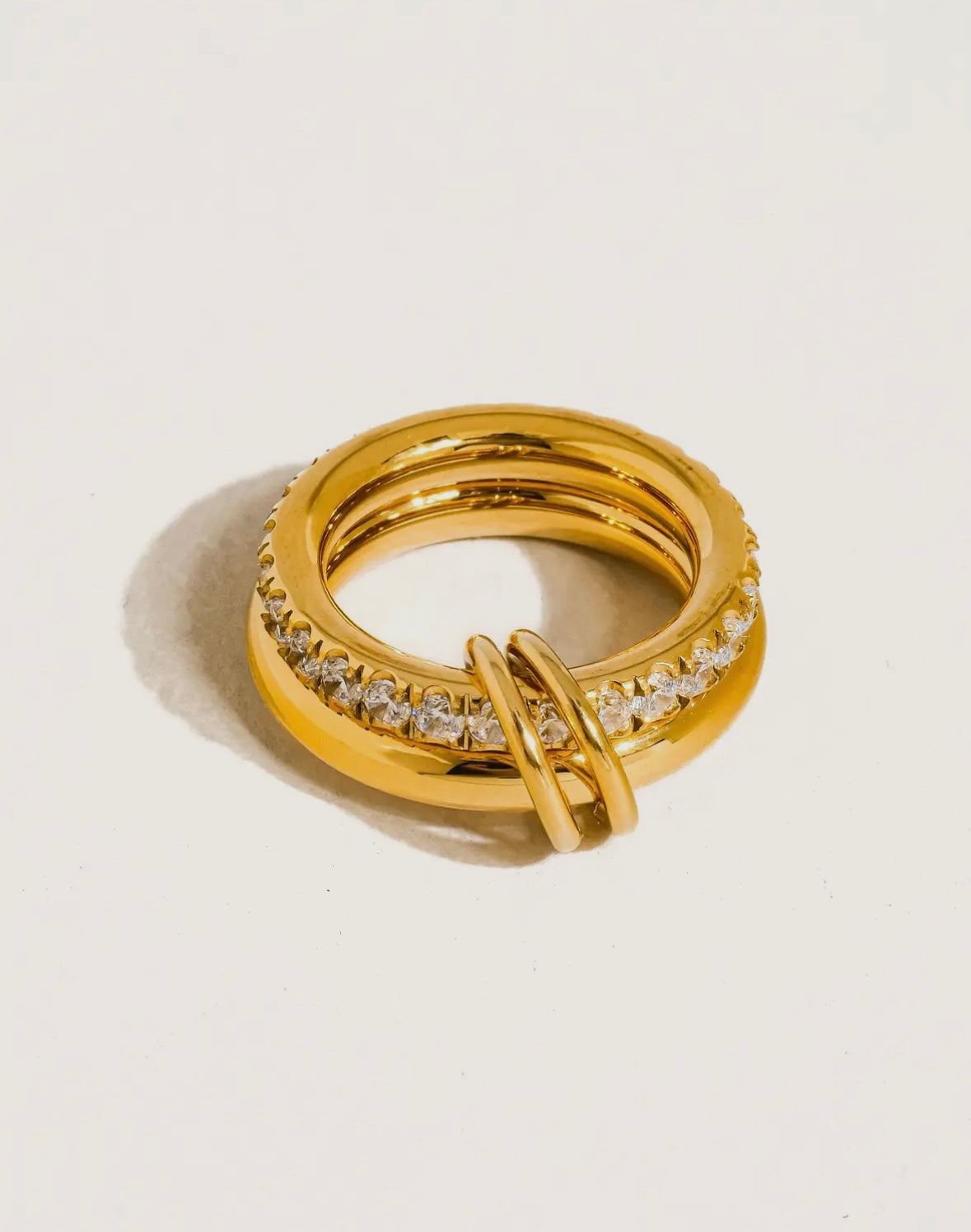 Justine Linked Hoop Ring