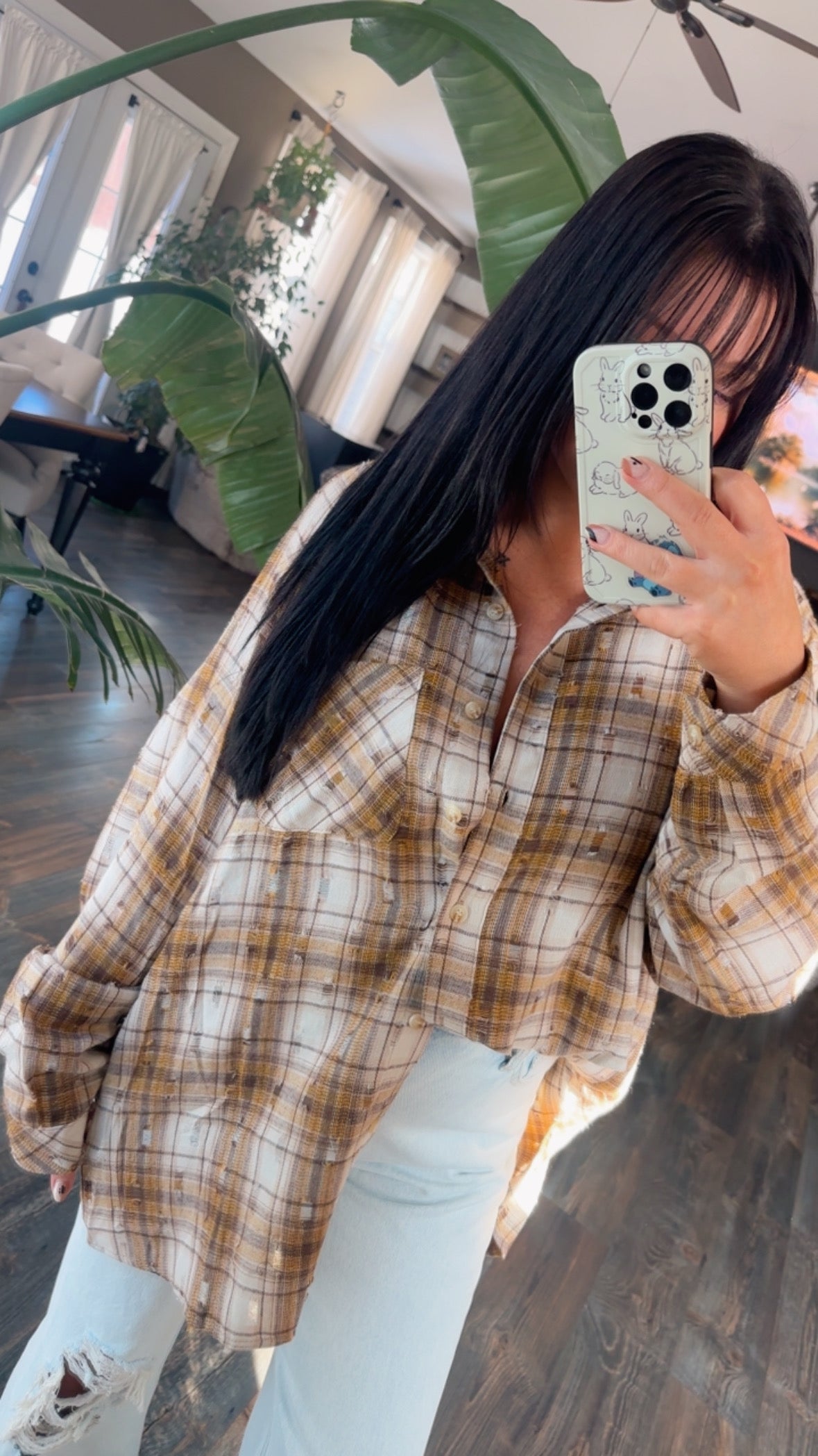 Cinnamon Spice Button Up