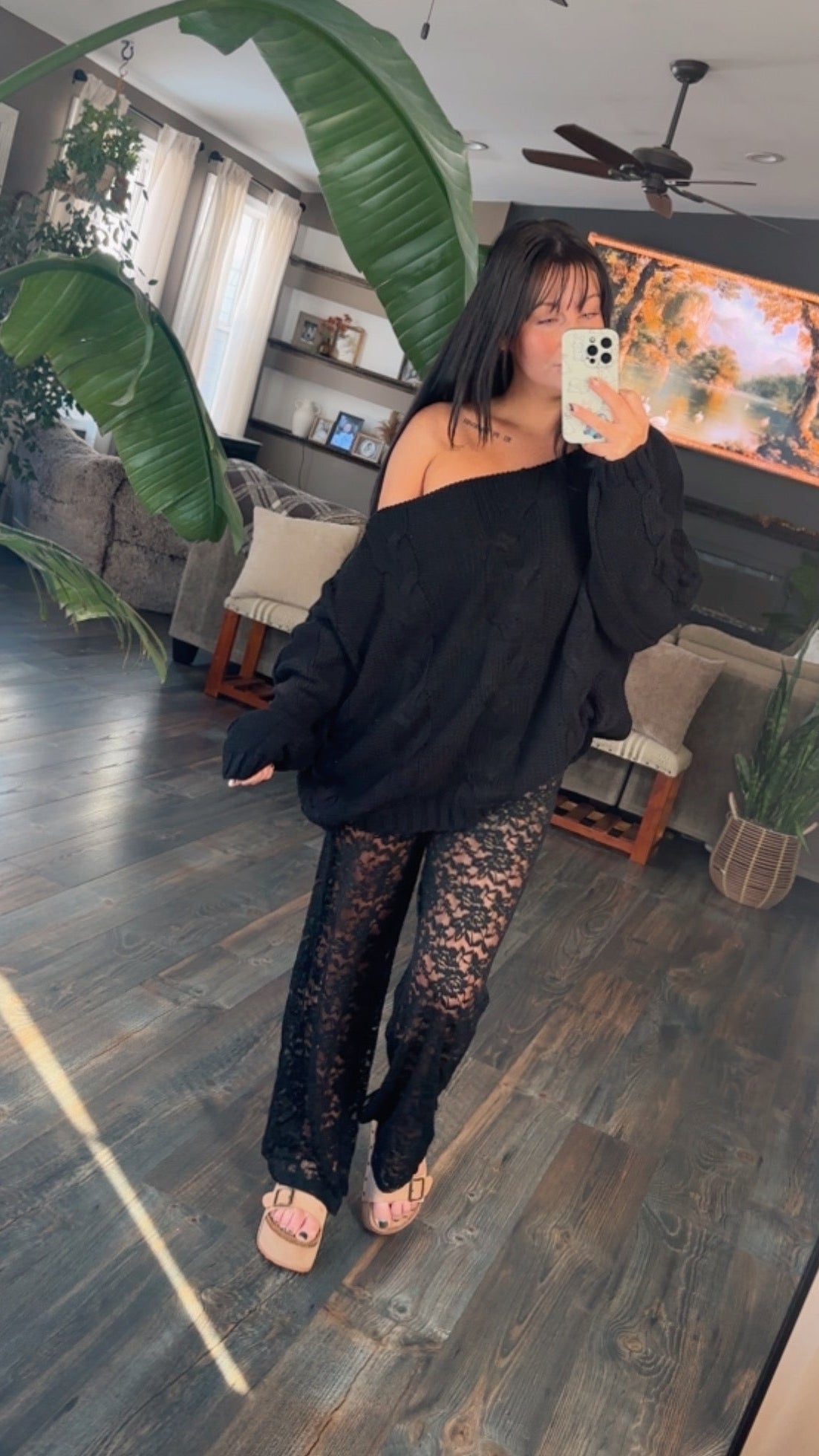 Statement Lace Pants